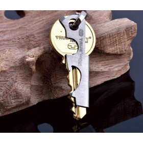TRUE UTILITY Golden key camping tool with bottle opener screwdriver Nail file UDTEK2015